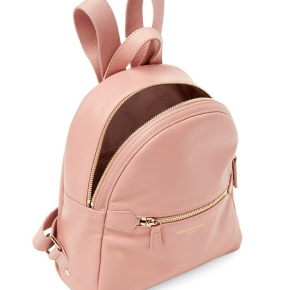 LONGCHAMP 2.0 SMALL LEATHER BACKPACK - PETAL main image 5